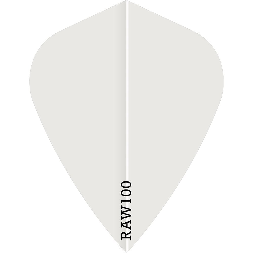 *Dart Flights - Raw 100 - 100 Micron - Kite - Plain White