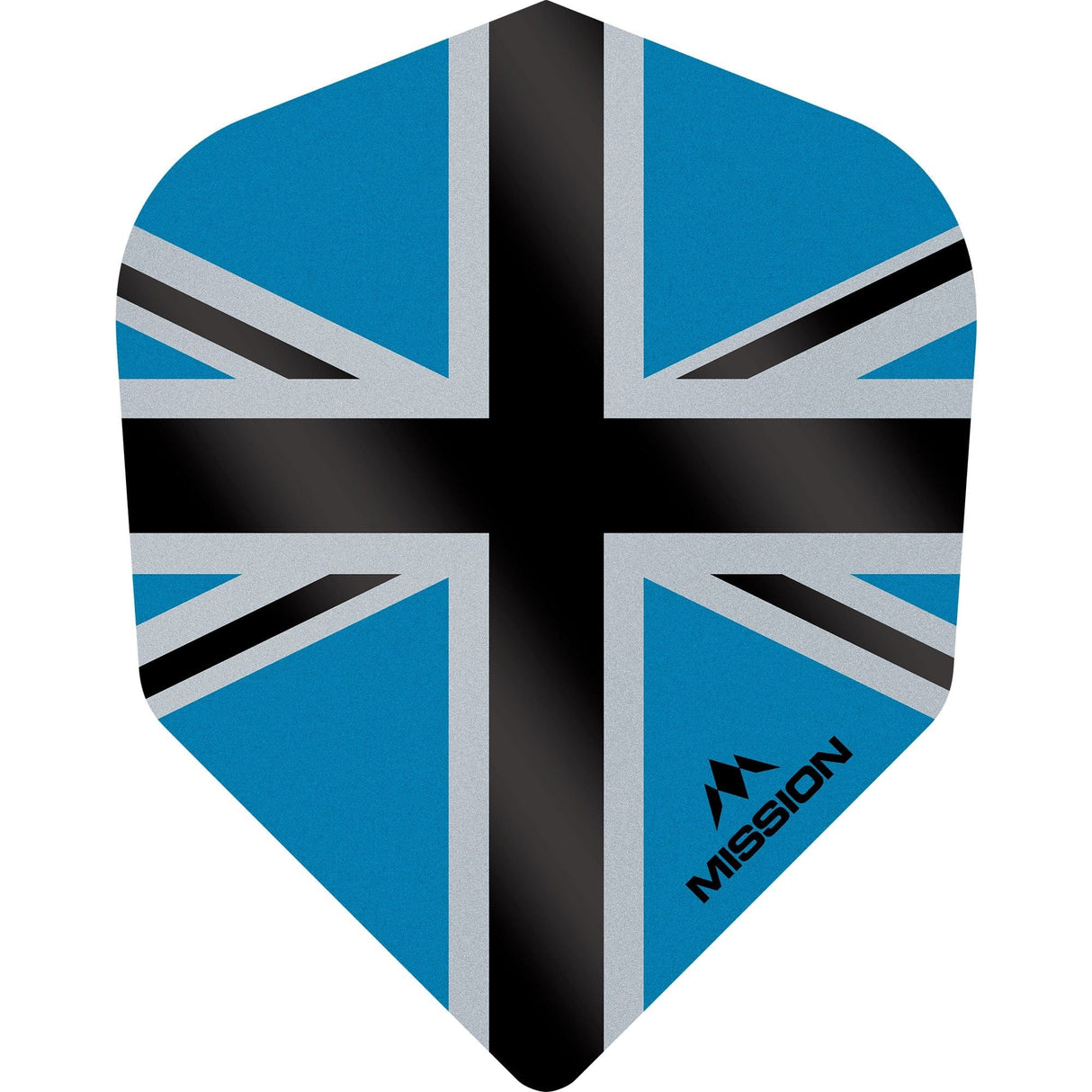 *Mission Alliance-X Union Jack Dart Flights - No6 - Std Blue Black