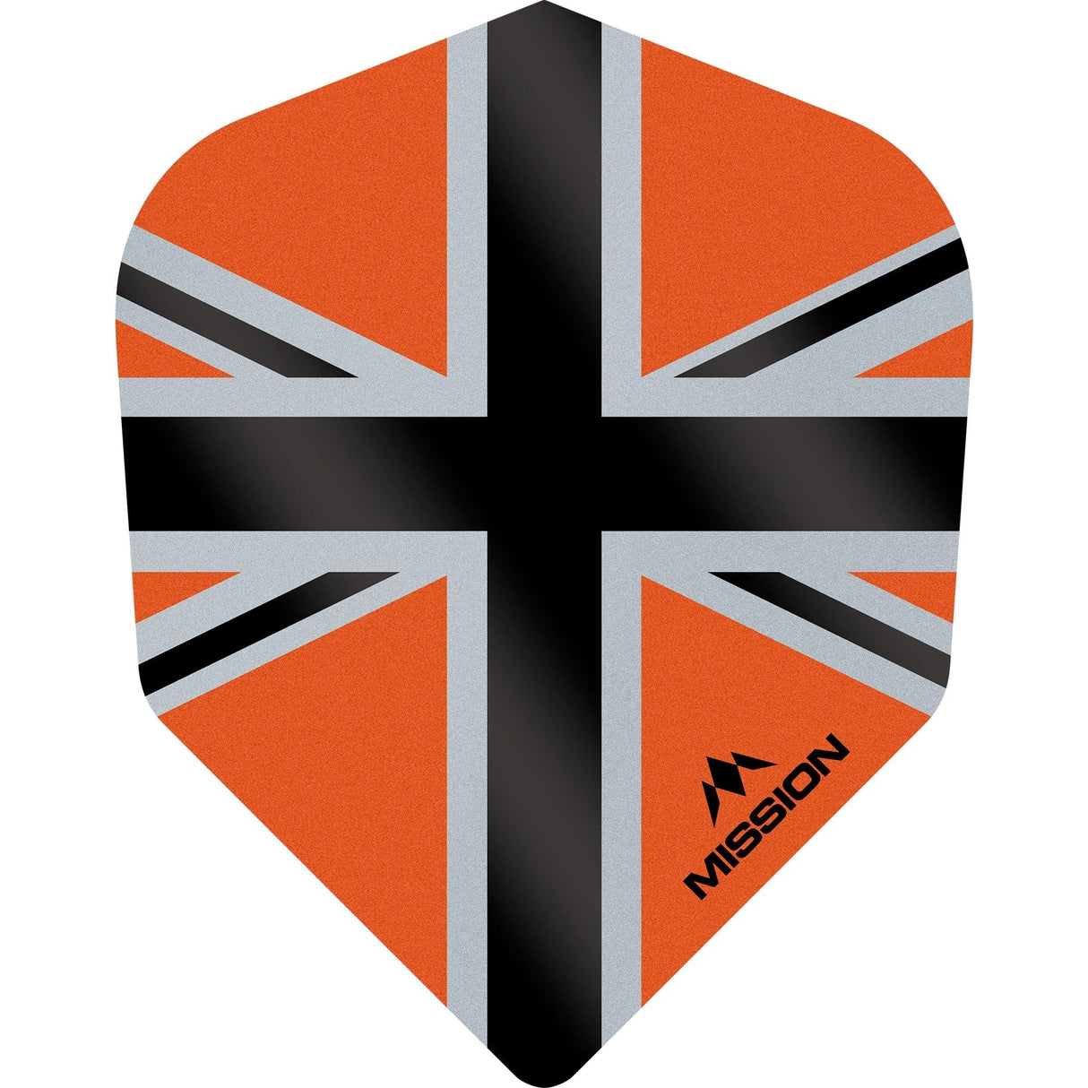 *Mission Alliance-X Union Jack Dart Flights - No6 - Std Orange Black