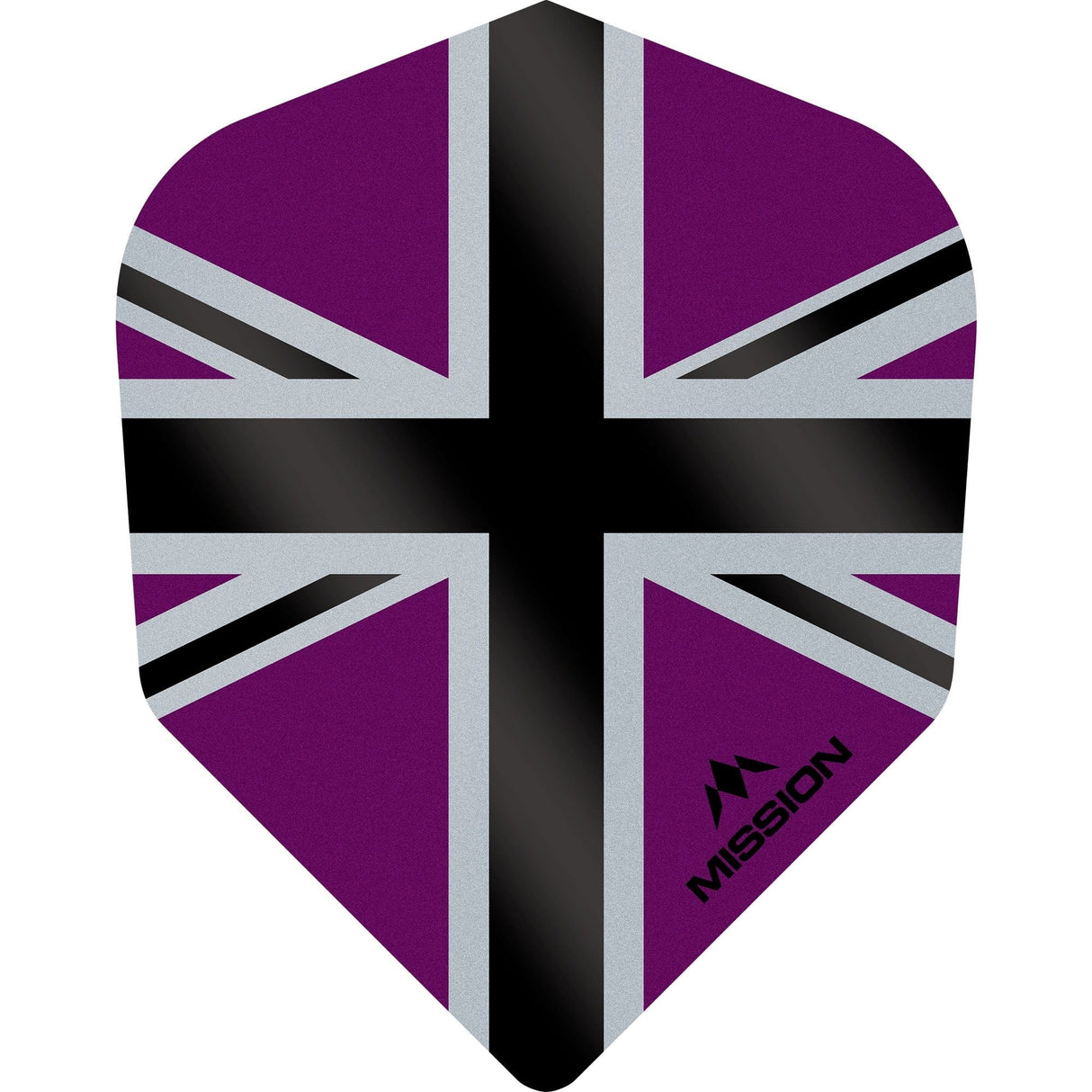 *Mission Alliance-X Union Jack Dart Flights - No6 - Std Purple Black