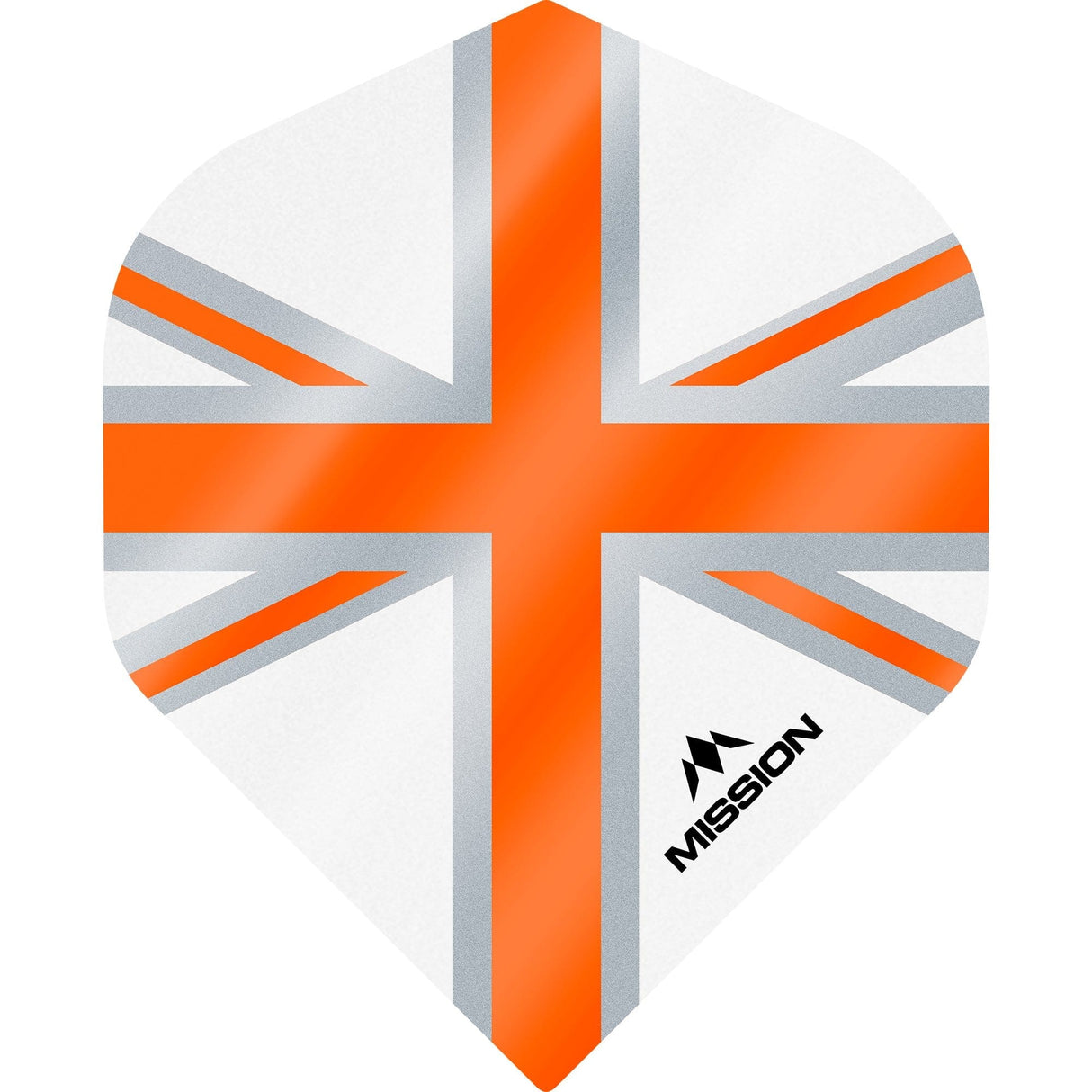 Mission Alliance Union Jack Dart Flights - No2 - Std - White White Orange