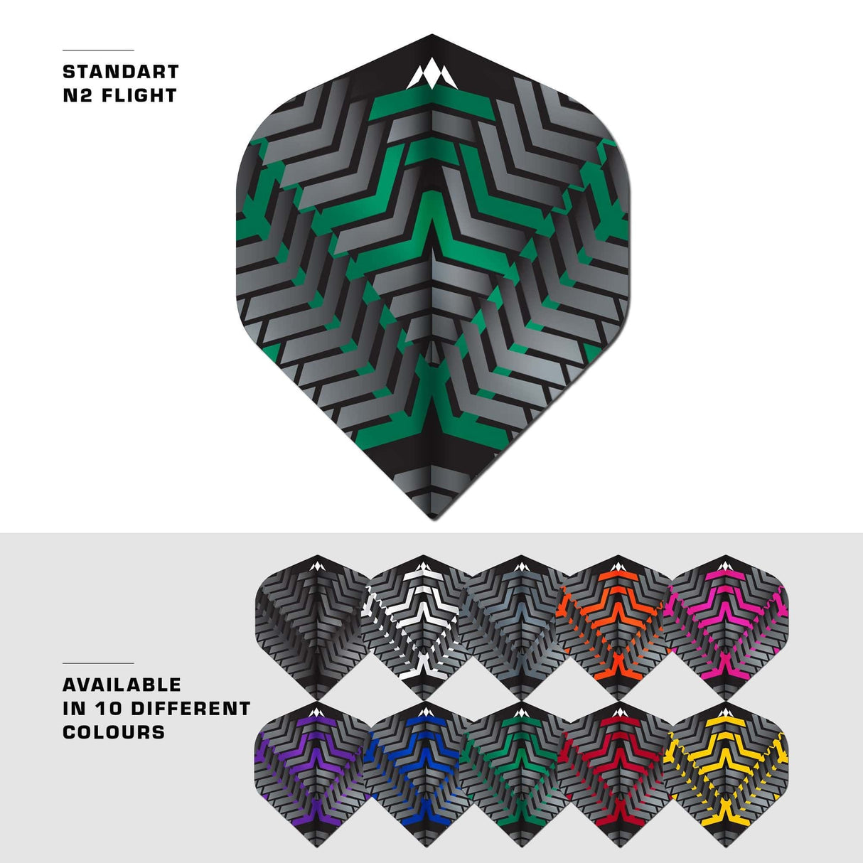 Mission Vex Dart Flights - 100 Micron - No2