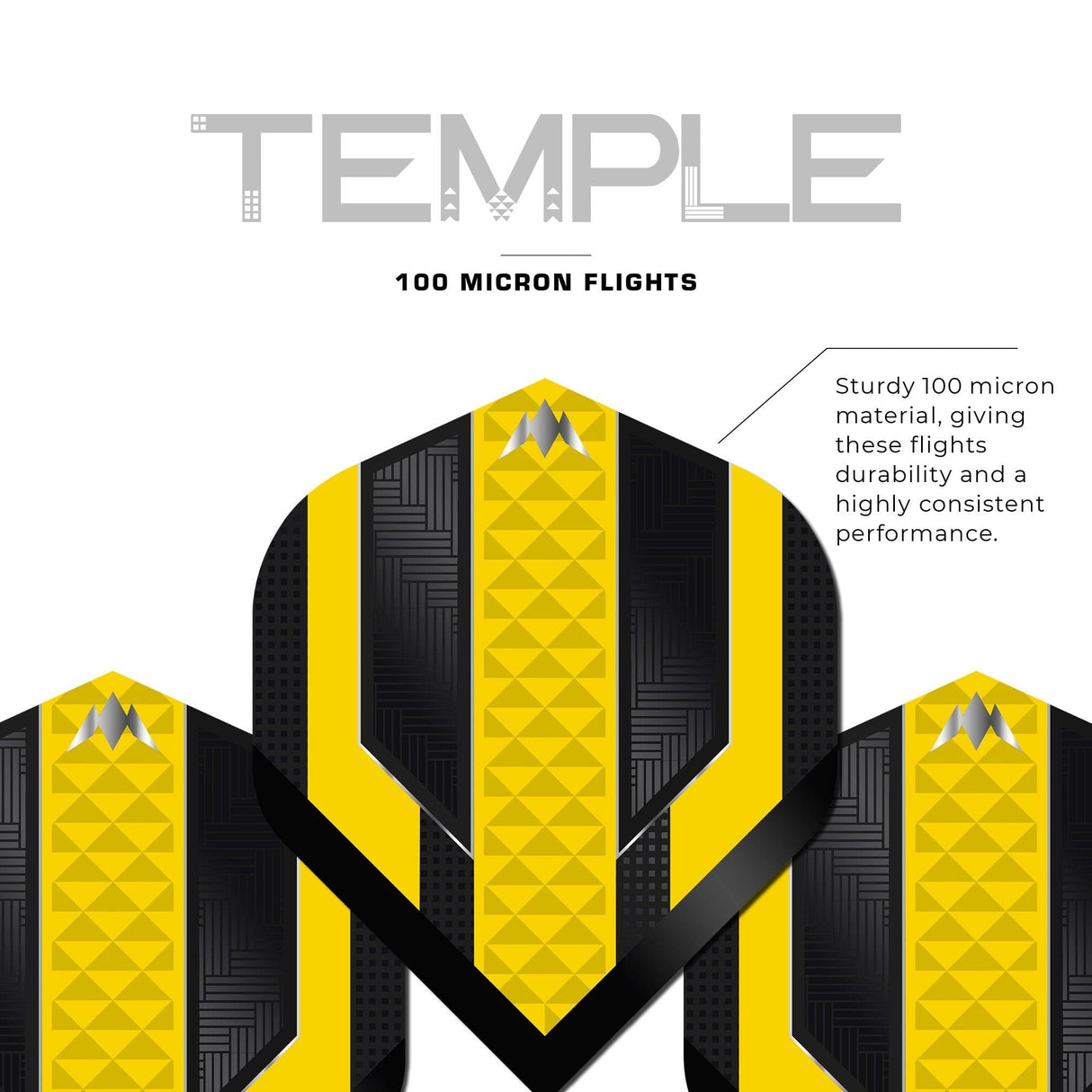 Mission Temple Dart Flights - 100 Micron - No2