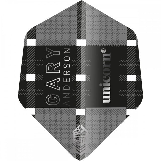 Unicorn Ultrafly Dart Flights - 75 Micron - AR2 - Ghost - Gary Anderson