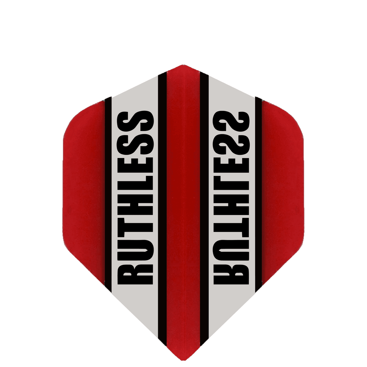 Ruthless - Clear Panel - Dart Flights - 100 Micron - Mini - Std Red