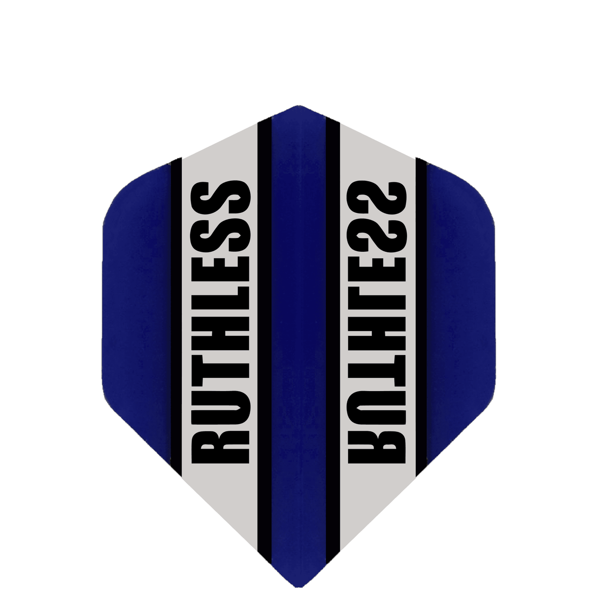 Ruthless - Clear Panel - Dart Flights - 100 Micron - Mini - Std Blue