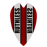 Ruthless - Clear Panel - Dart Flights - 100 Micron - Retro Red