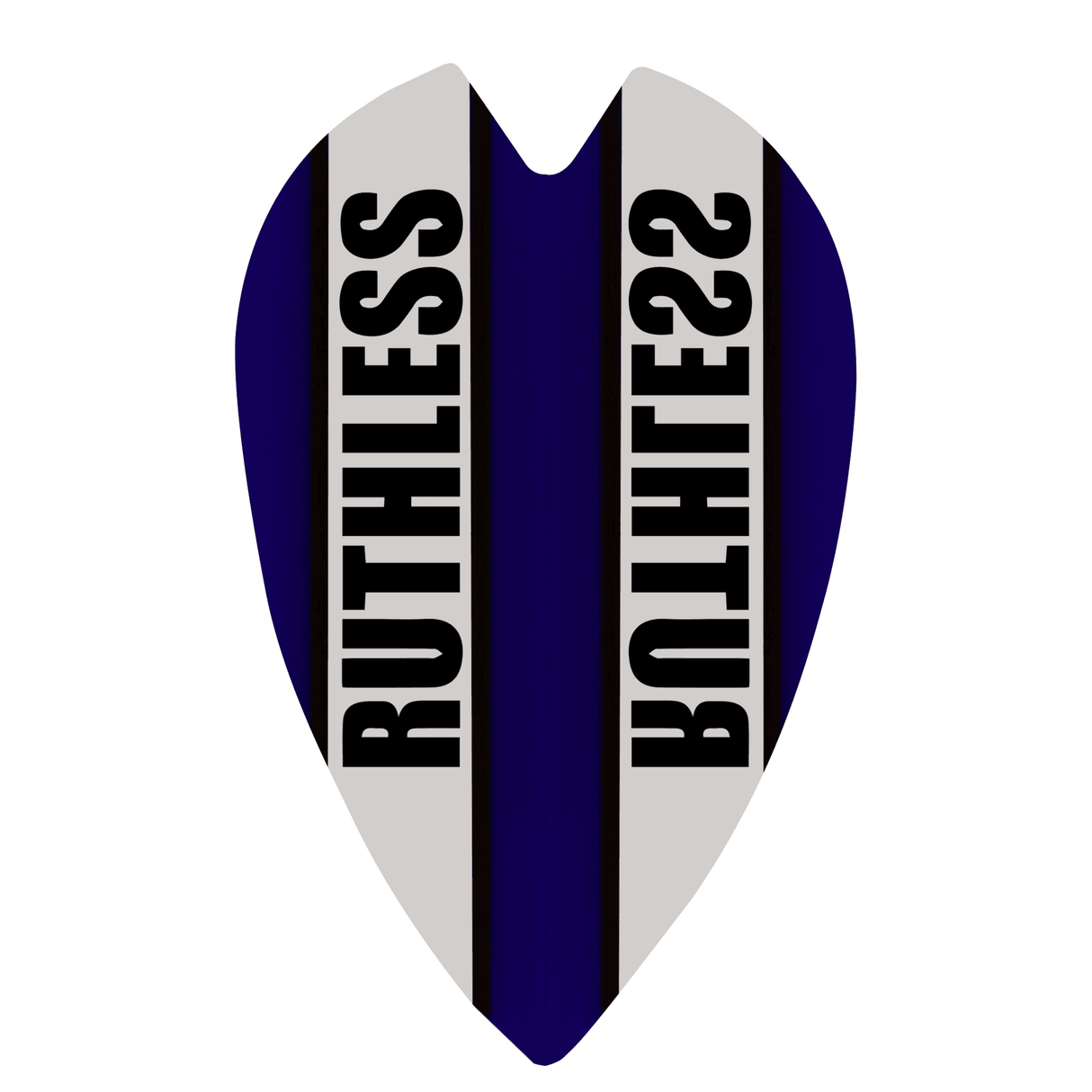 Ruthless - Clear Panel - Dart Flights - 100 Micron - Retro Blue