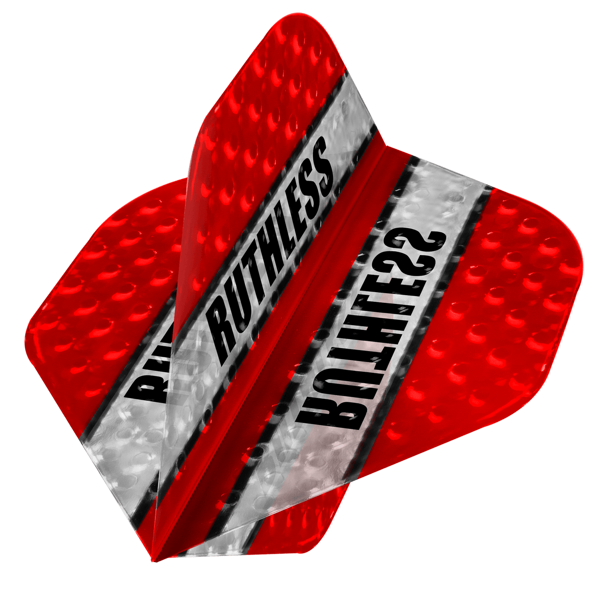 Ruthless - Clear Panel Embossed - Dart Flights - 100 Micron - No2 - Std