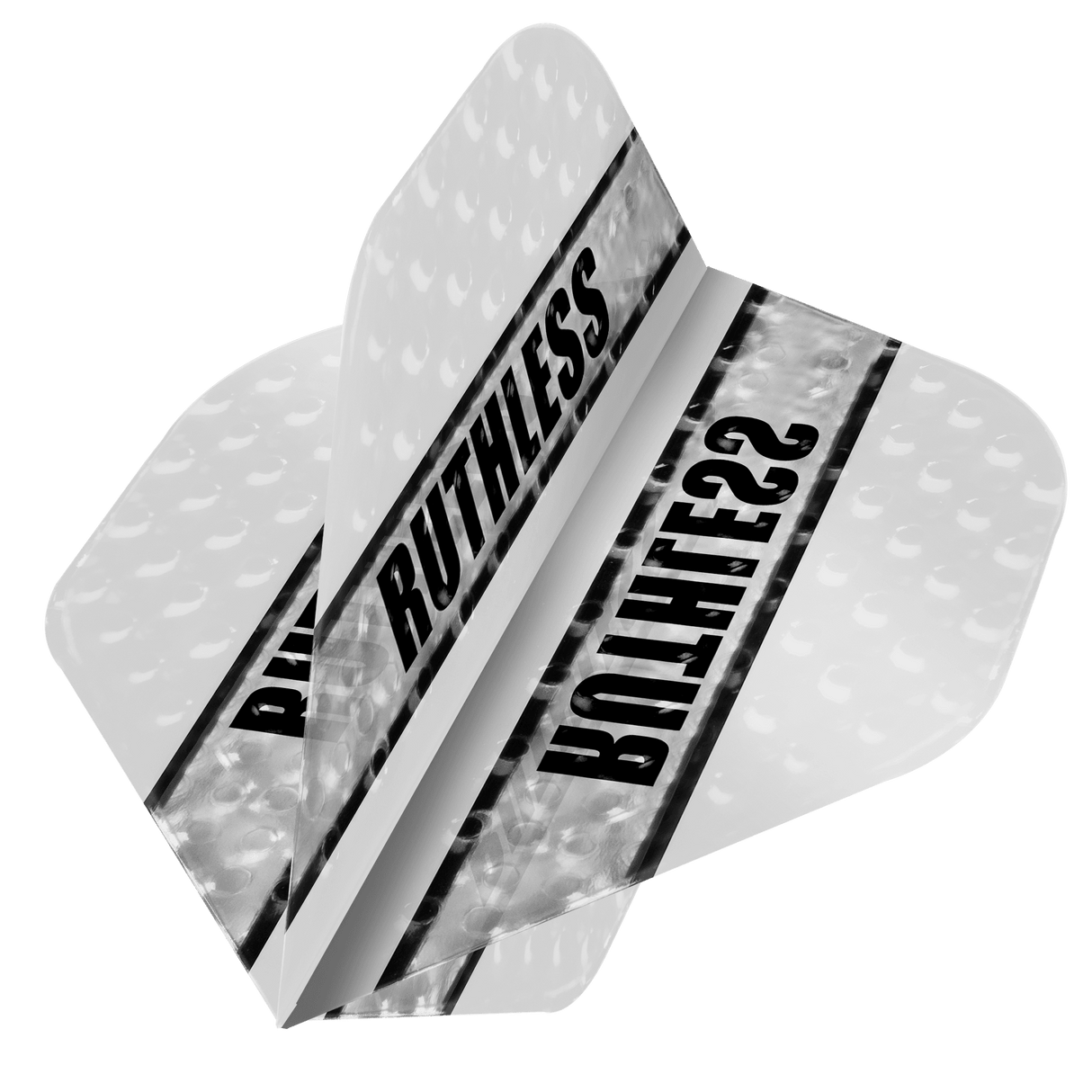 Ruthless - Clear Panel Embossed - Dart Flights - 100 Micron - No2 - Std