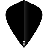 McCoy Power Max Dart Flights - 150 Micron - Kite - Solid Black