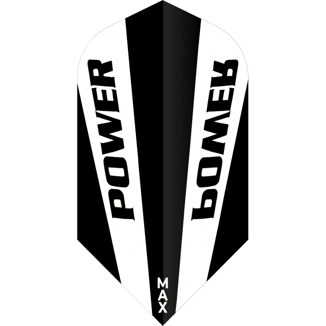 McCoy Power Max Dart Flights - 150 Micron - Slim - Solid Clear Black