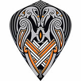 Shot Viking Raven Dart Flights - 100 Micron - Kite - Black