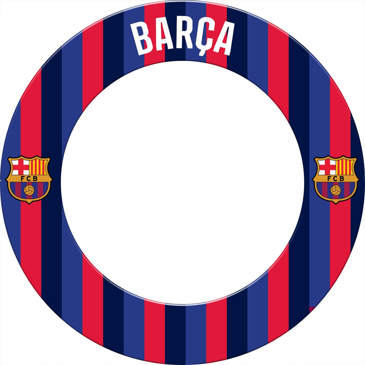 FC Barcelona - Official Licensed BARÇA - Dartboard Surround - S3 - Striped BARÇA