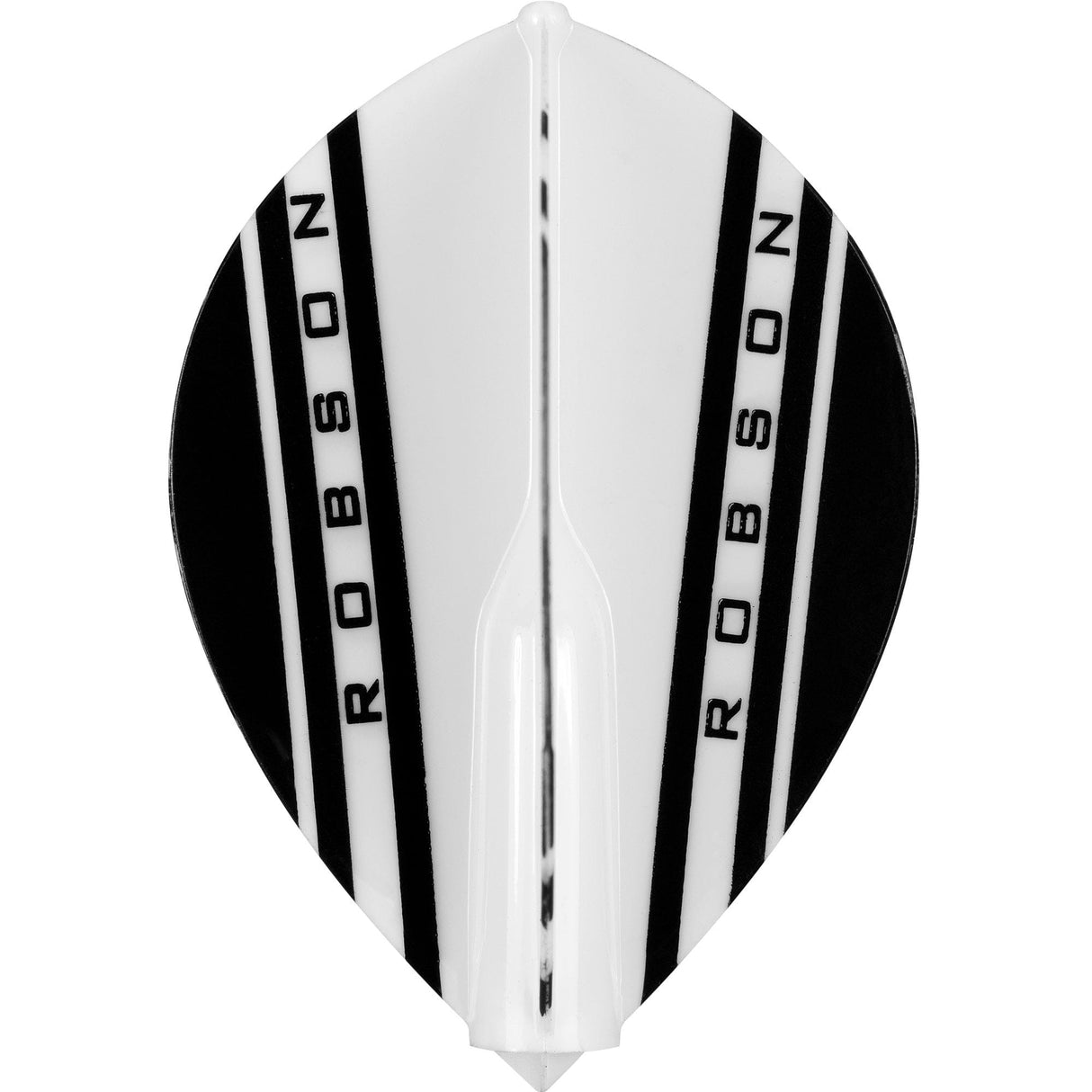 Robson Plus Dart Flights - for all shafts - Pear - V White