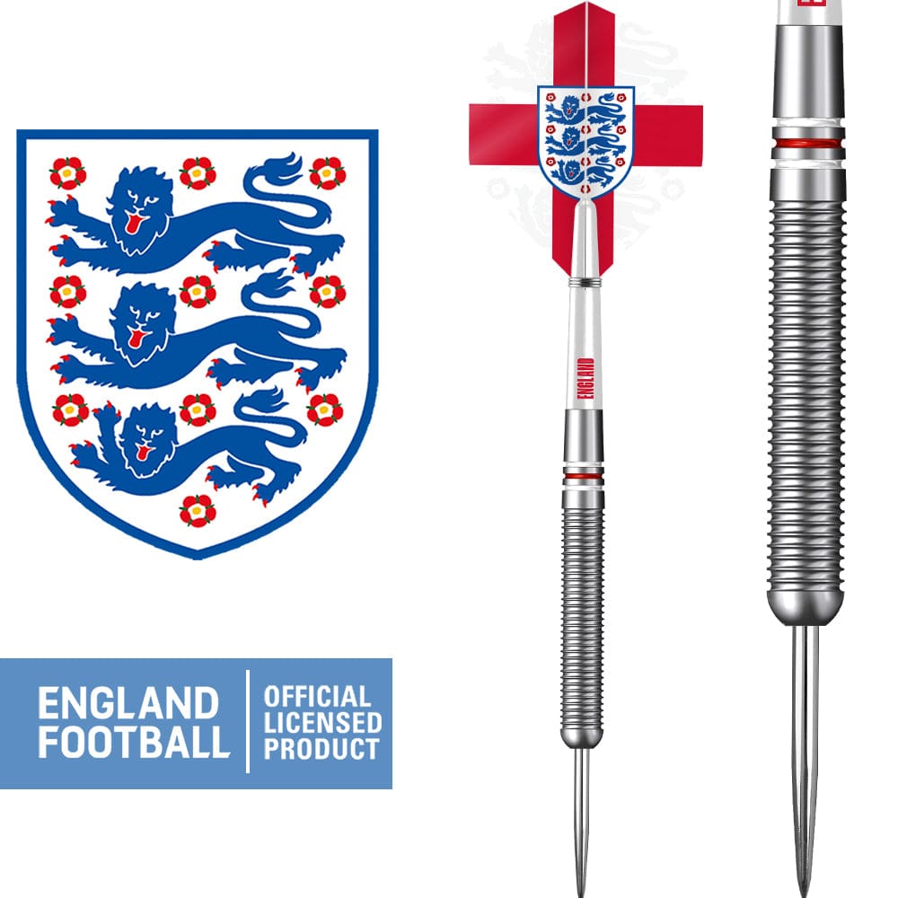 England Football Darts - Steel Tip Tungsten - Official Licensed - Logo - 24g 24g