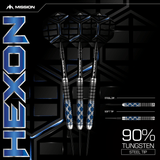 Mission Hexon Darts - Soft Tip - 90% - Blue PVD 18g