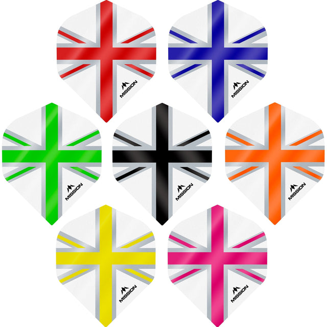 Mission Alliance Union Jack Dart Flights - No2 - Std - White