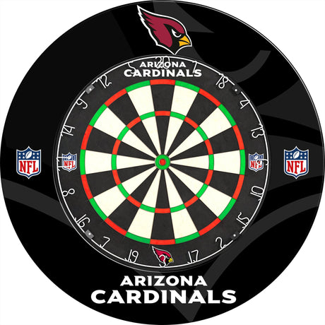 NFL - Printed Dartboard & Printed Surround - Official Licensed - Arizona Cardinals