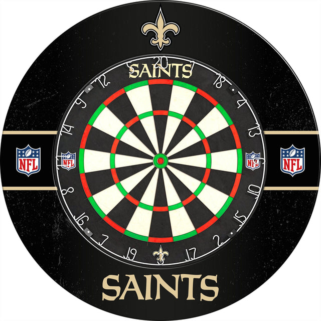 NFL - Printed Dartboard & Printed Surround - Official Licensed - New Orleans Saints