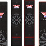 Darts Mat - Bulls Carpet Darts Mat - Black or Red Border - 300cm X 65cm