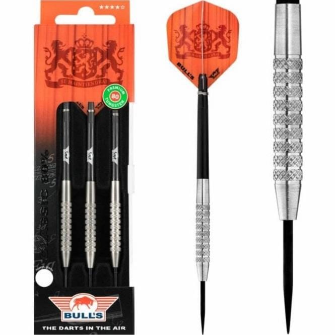 Bulls Classic 80 Darts - Steel Tip - Steady Knurl - 23g PERS