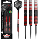 Bulls Phantom Grip Darts - Steel Tip - Micro Ring Grip - Red 23g