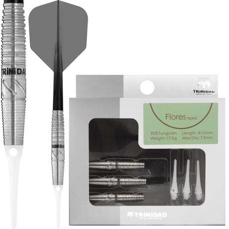 Trinidad Pro - Soft Tip Tungsten Darts - Flores - Type2 19g