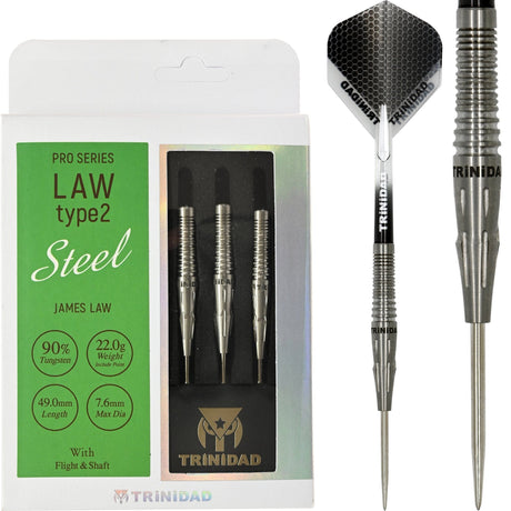 Trinidad Pro - Steel Tip Darts - James Law - Law Type2 - 22g 22g