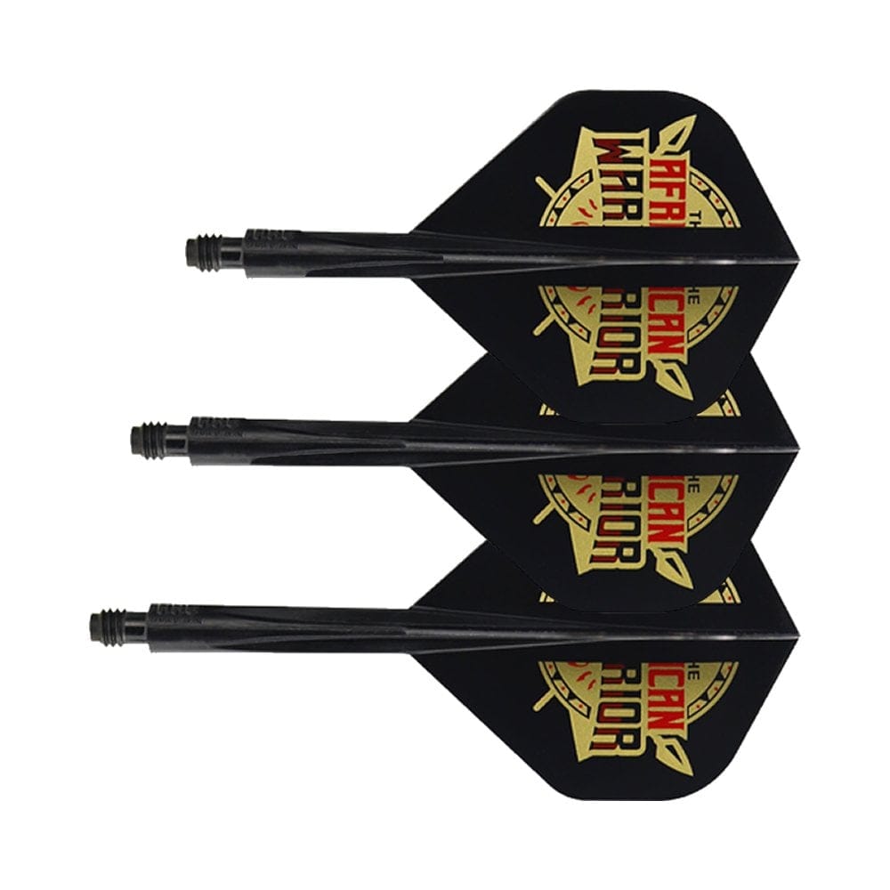 Condor AXE Player Dart Flights - Standard - African Warrior - Inspiration 2 - Black