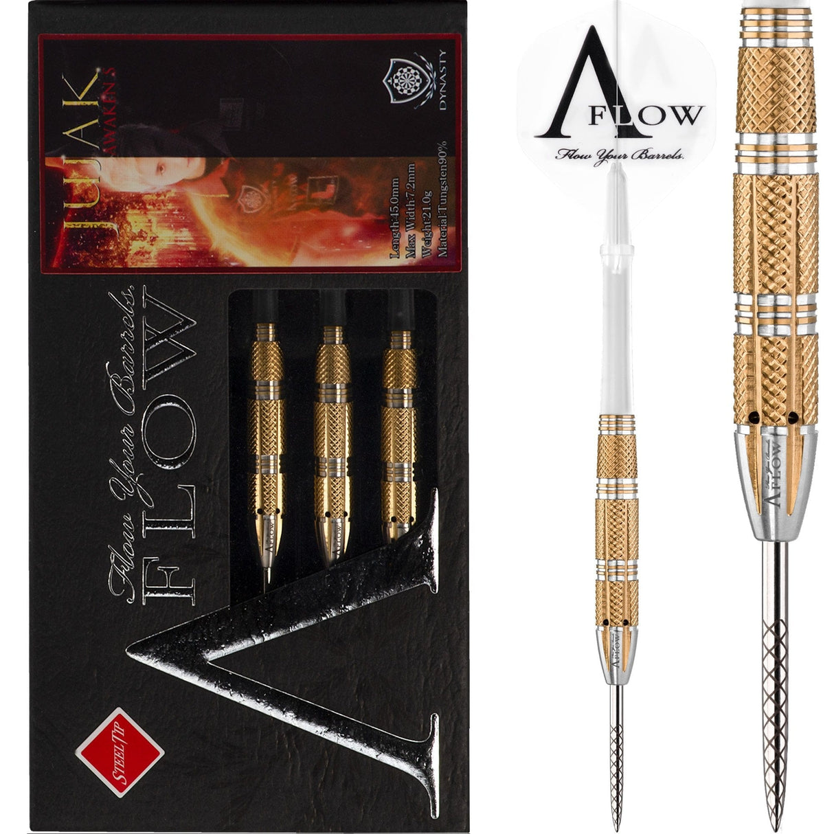 Dynasty Darts - Black Line - Steel Tip - Park Hyunchul - Jujak-Awakens - 21g 21g