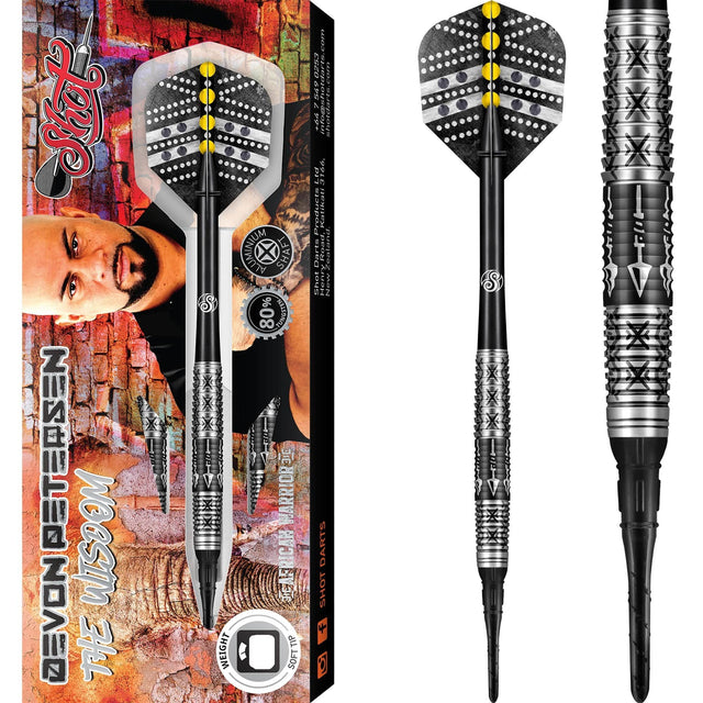 Shot Devon Petersen Darts - Soft Tip - Wisdom 18g