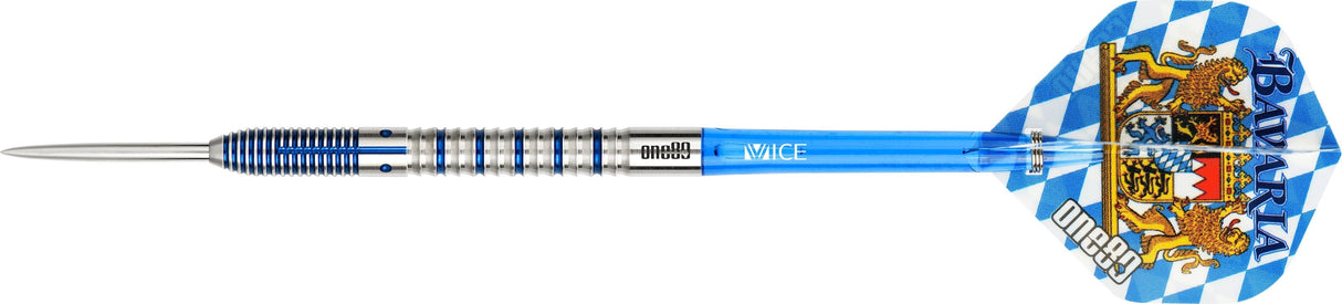 One80 Bavaria Ultra Long Darts - Steel Tip - S03 - Blue