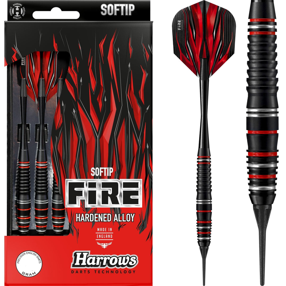 Harrows Fire Darts - Soft Tip - High Grade Alloy 16g