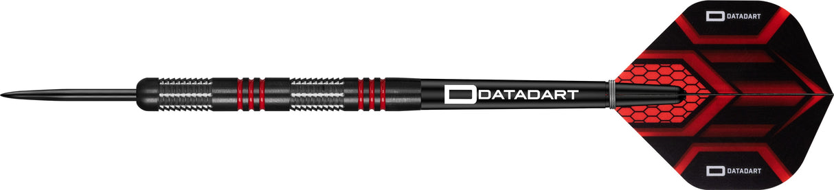 Datadart Element 74 Darts - Steel Tip - Black Titanium - Red Rings