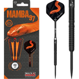 BULL'S Mamba 97 Darts - Steel Tip - M6 - Black Titanium 21g