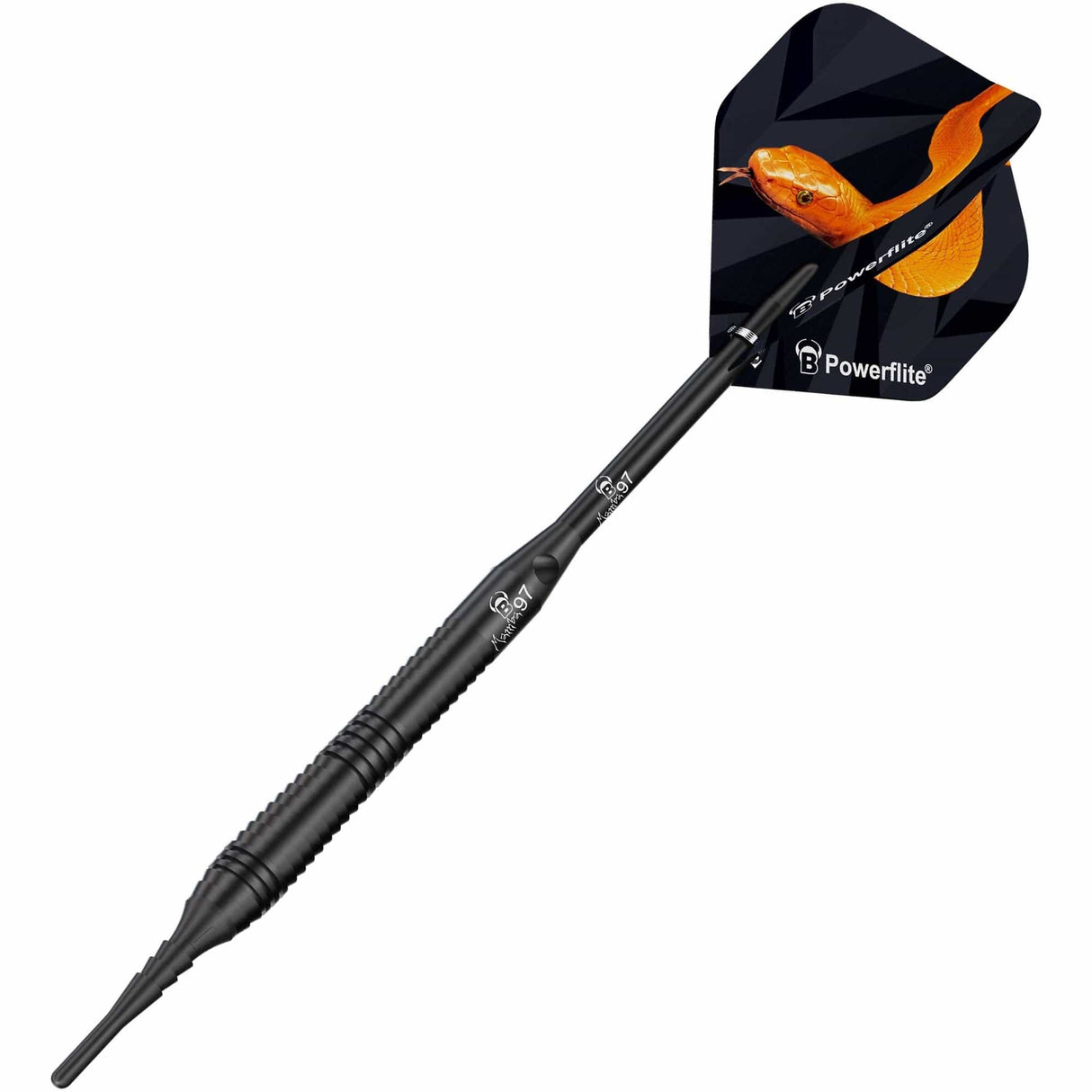 BULL'S Mamba 97 Darts - Soft Tip - M5 - Black Titanium 18g