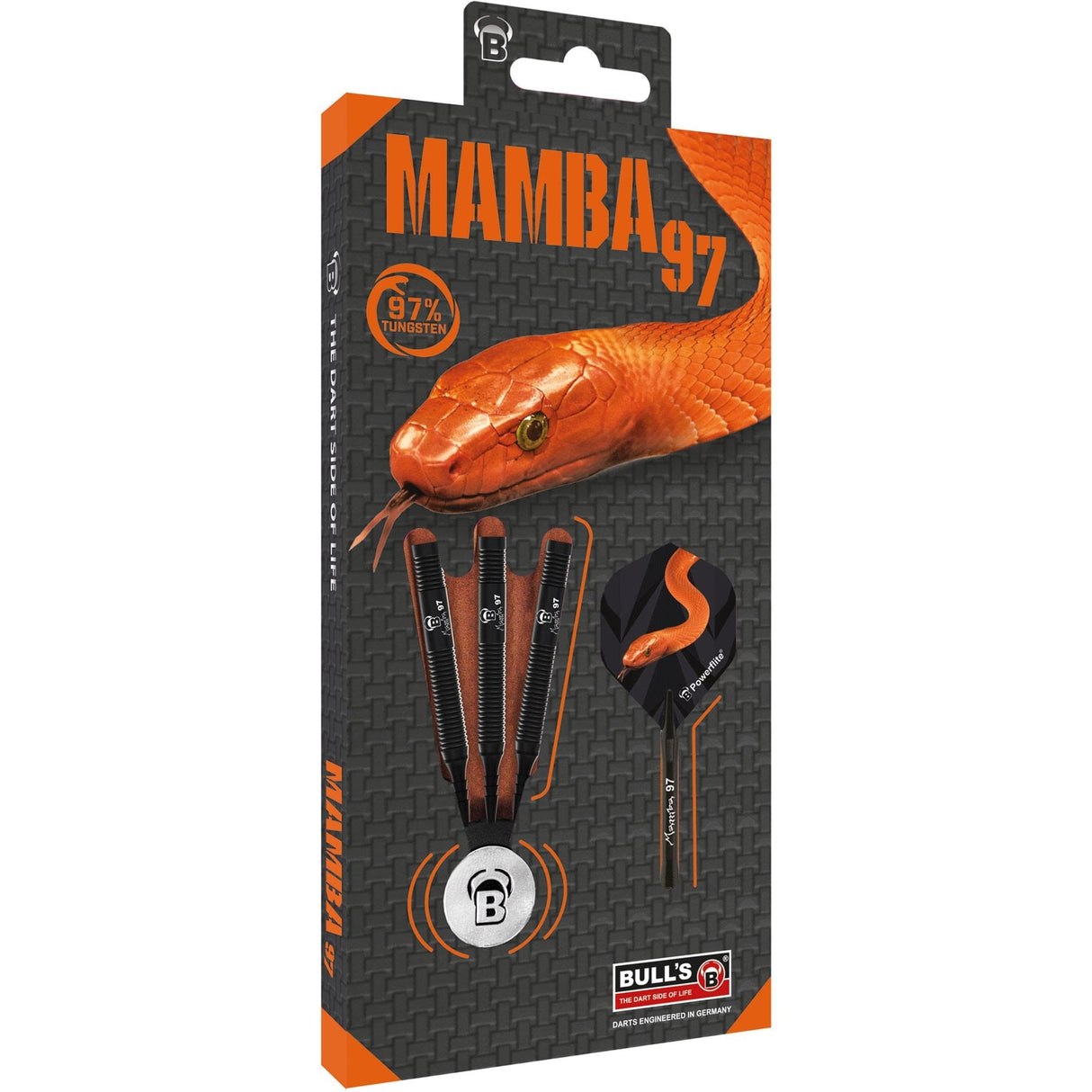 BULL'S Mamba 97 Darts - Soft Tip - M1 - Black Titanium