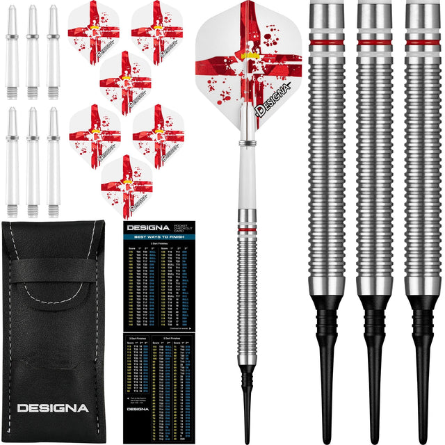 Designa Patriot-X Darts - Soft Tip - Northern Ireland 20g