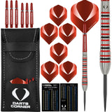 Darts Corner Firescar Darts - Steel Tip - M3 - Red Ring 24g