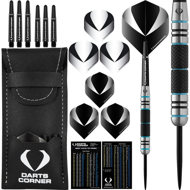 Darts Corner Marine Darts - Steel Tip - M3 - Aqua Black 26g