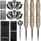 Designa Mako Darts - Steel Tip Electro Brass - Micro Grip - Silver 23g