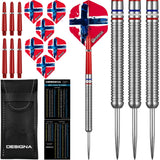 Designa Patriot-X Darts - Steel Tip - Norway 22g