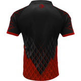 Harrows Paragon Dart Shirt - with Pocket - Black & Red