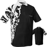 *Harrows Rapide Dart Shirt - with Pocket - Black & White 2XL