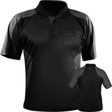 *Harrows Vivid Dart Shirt - with Pocket - Black & Grey 2XL