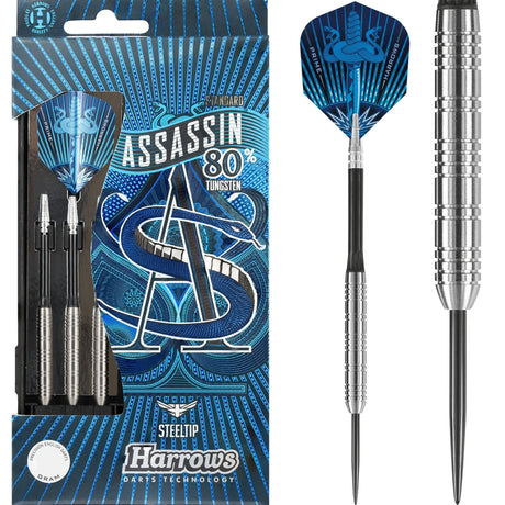 Harrows Assassin Darts - Steel Tip - Std - Ringed - 18g 18gPERS