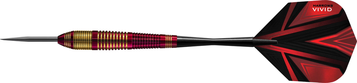 Harrows Vivid Darts - Steel Tip Brass - Red