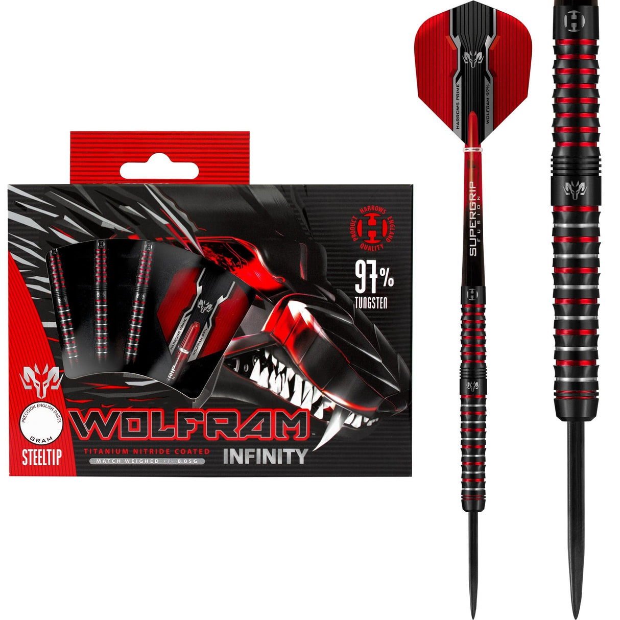 Harrows Wolfram Infinity Darts - Steel Tip Tungsten