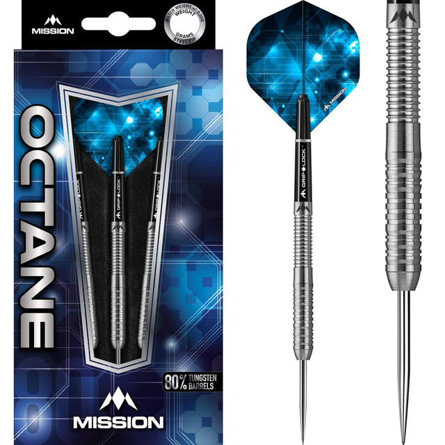 Mission Octane Darts - Steel Tip - M3 - Rear Ring Grip 22gPERS